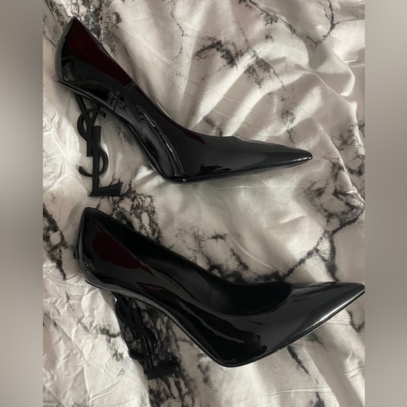 OPYUM PUMPS IN PATENT LEATHER (POINT TOE) - Picture 3 of 4